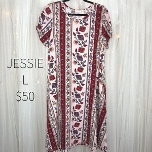 LuLaRoe Jessie Dress L